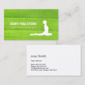 Yoga Instructor Wellness Wellness-Center Nature Gr Visitenkarte (Vorne/Hinten)