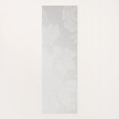 YOGA Instructor White & Silver Mandala OM Symbol Yogamatte (Rückseite)