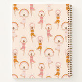 Yoga Instructor Women Yoga Pose Light Pink Notizblock (Rückseite)