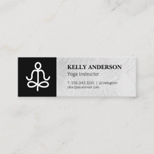 Yoga Instructor   Yogi Mini Visitenkarte