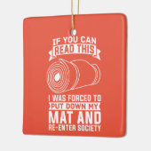 Yoga Instructor Yogi Zen Meditation Keramikornament (Links)