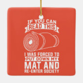 Yoga Instructor Yogi Zen Meditation Keramikornament (Rückseite)