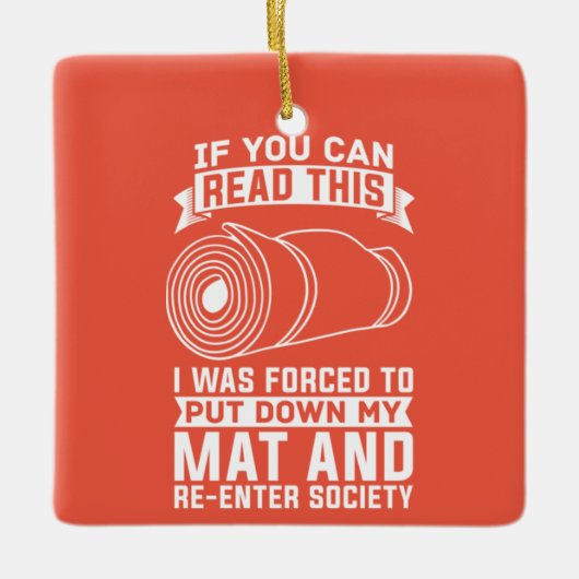 Yoga Instructor Yogi Zen Meditation Keramikornament (Vorderseite)