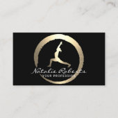 Yoga Instructor Zen Circle Wellness Wellness-Cente Visitenkarte (Vorderseite)