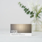 Yoga Instructor Zen Hintergrund Fett Text Visitenkarte (Stehend Vorderseite)
