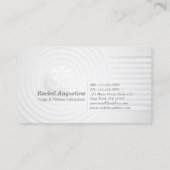 Yoga Instructor Zen OM Signature Visitenkarte (Rückseite)