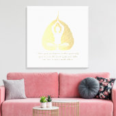 Yoga Instructor Zitat Meditation Pose Bodhi Leaf C Leinwanddruck (Insitu (Wohnzimmer))