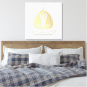Yoga Instructor Zitat Meditation Pose Bodhi Leaf C Leinwanddruck (Insitu (Schlafzimmer))