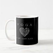 Yoga Is My Happy Place Insrational Motivational Kaffeetasse (Links)