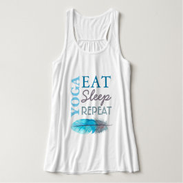 Yoga isst Schlaf Wiederholung Tank Top