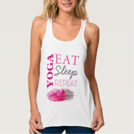Yoga isst Schlaf Wiederholung Tank Top