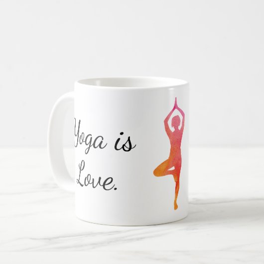 Yoga ist 2 Tasse (Vorderseite Links)
