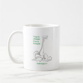 Yoga ist billiger als ein Therapeut Kaffeetasse (Links)