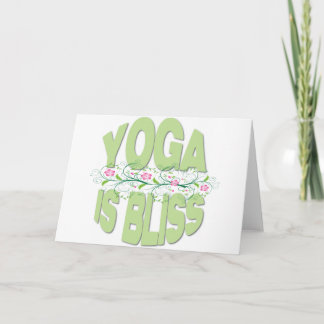 Yoga ist Bliss Shirts Karte