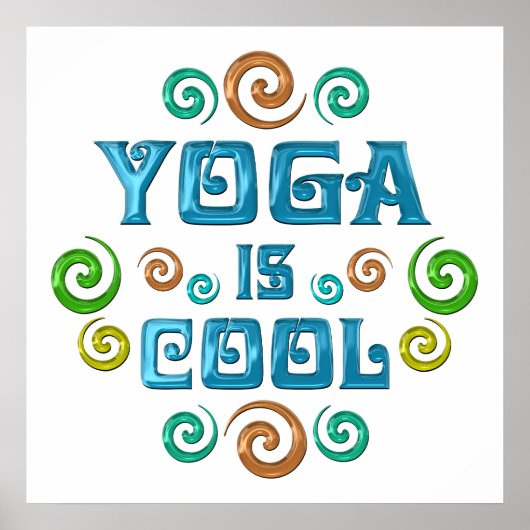 Yoga ist Cool Poster (Vorne)