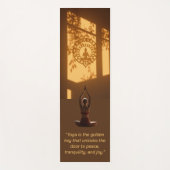 Yoga ist der goldene Schlüssel Yogamatte (Vorderseite)