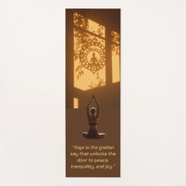 Yoga ist der goldene Schlüssel Yogamatte