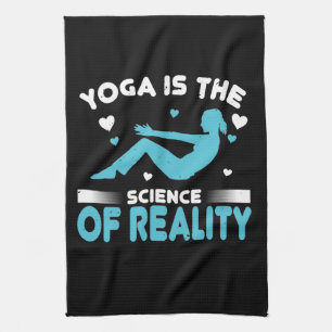 Yoga ist die Wissenschaft der Realität Geschirrtuch