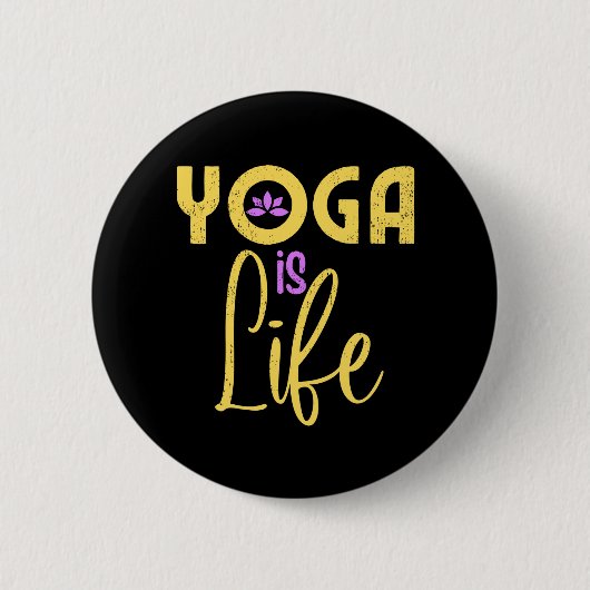 Yoga ist die Yoga Meditation Button (Vorderseite)