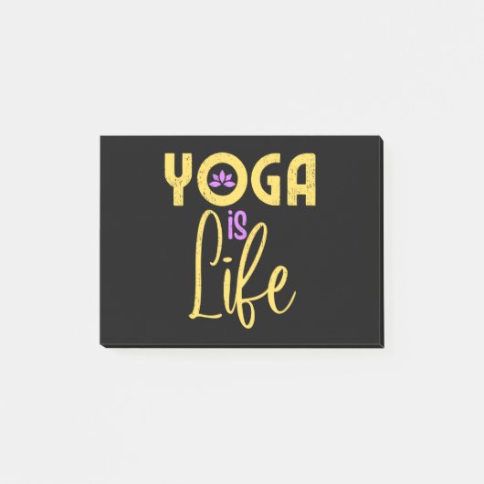 Yoga ist die Yoga Meditation Post-it Klebezettel (Vorderseite)