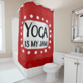 Yoga ist mein Jam Duschvorhang (Beispiel)