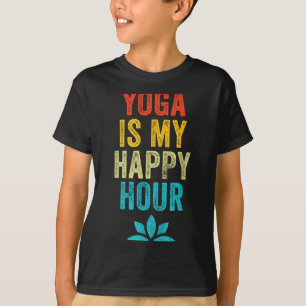 Yoga ist meine glückliche Stunde Meme Vintage Lust T-Shirt