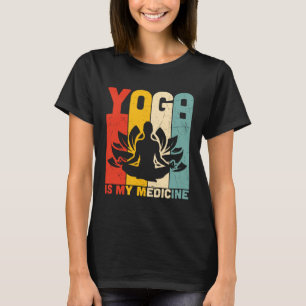 Yoga ist meine Medizin Retro Vintage Yoga Zen Medi T-Shirt
