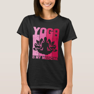 Yoga ist meine Medizin Retro Vintage Yoga Zen Medi T-Shirt
