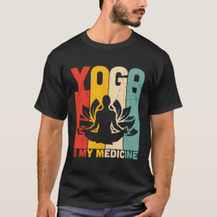 Yoga ist meine Medizin Retro Vintage Yoga Zen Medi T-Shirt