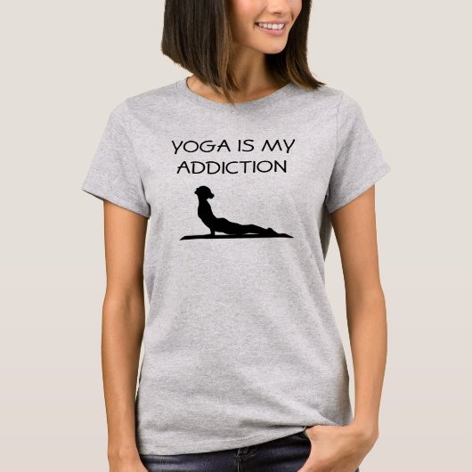 Yoga ist meine Sucht T-Shirt (Vorderseite)
