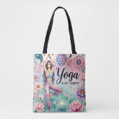 Yoga ist meine Therapie Tasche (Vorderseite)