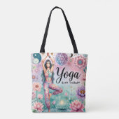 Yoga ist meine Therapie Tasche (Rückseite)