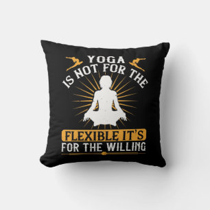 Yoga ist nicht für die Flexibilität, die es für de Kissen