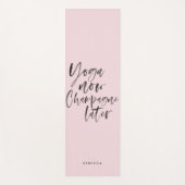 Yoga jetzt Champagne Spater Fun Girly Pink Yogamatte (Vorderseite)