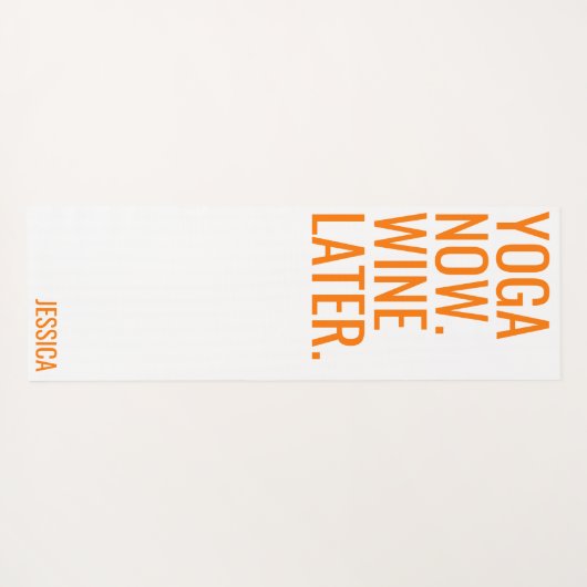 Yoga Jetzt Wein Spätere Sonne Orange Reversible Yogamatte (Rückseite (Horizontal))