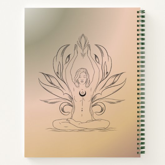 Yoga Journal Spiral Notebook Notizblock (Rückseite)