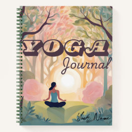 Yoga Journal Spiral Notebook Notizblock