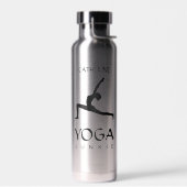 Yoga Junkie Black Silhouette 22 oz Trinkflasche (Links)