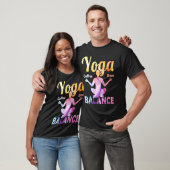 Yoga Kaffee Bier Balance T-Shirt (Unisex)