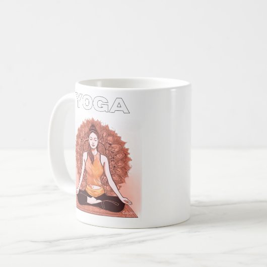 Yoga Kaffeetasse (Vorderseite Links)
