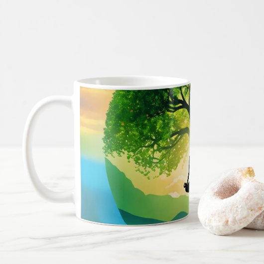 Yoga Kaffeetasse (Mit Donut)