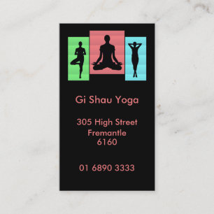 Yoga-Karmaentwurf Visitenkarten Visitenkarte