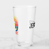 Yoga-Katze Glas (Links)