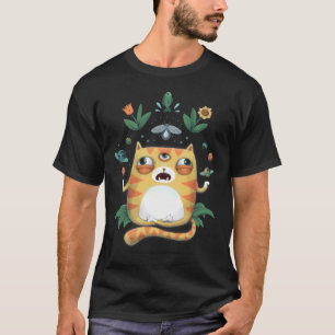 Yoga-Katze Gott T-Shirt