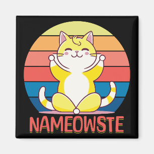 Yoga-Katze Magnet