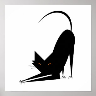 Yoga-Katze Poster