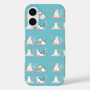 Yoga-Katzen Lotus iPhone 16 Hülle