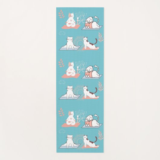 Yoga-Katzen Yogamatte (Vorderseite)
