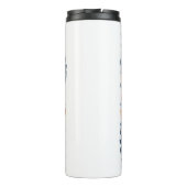 Yoga-Katzenkatter Thermosbecher (Rückseite)