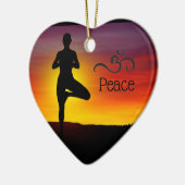 Yoga Keramik Ornament (Links)